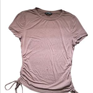 Crop top from SHEIN in brown